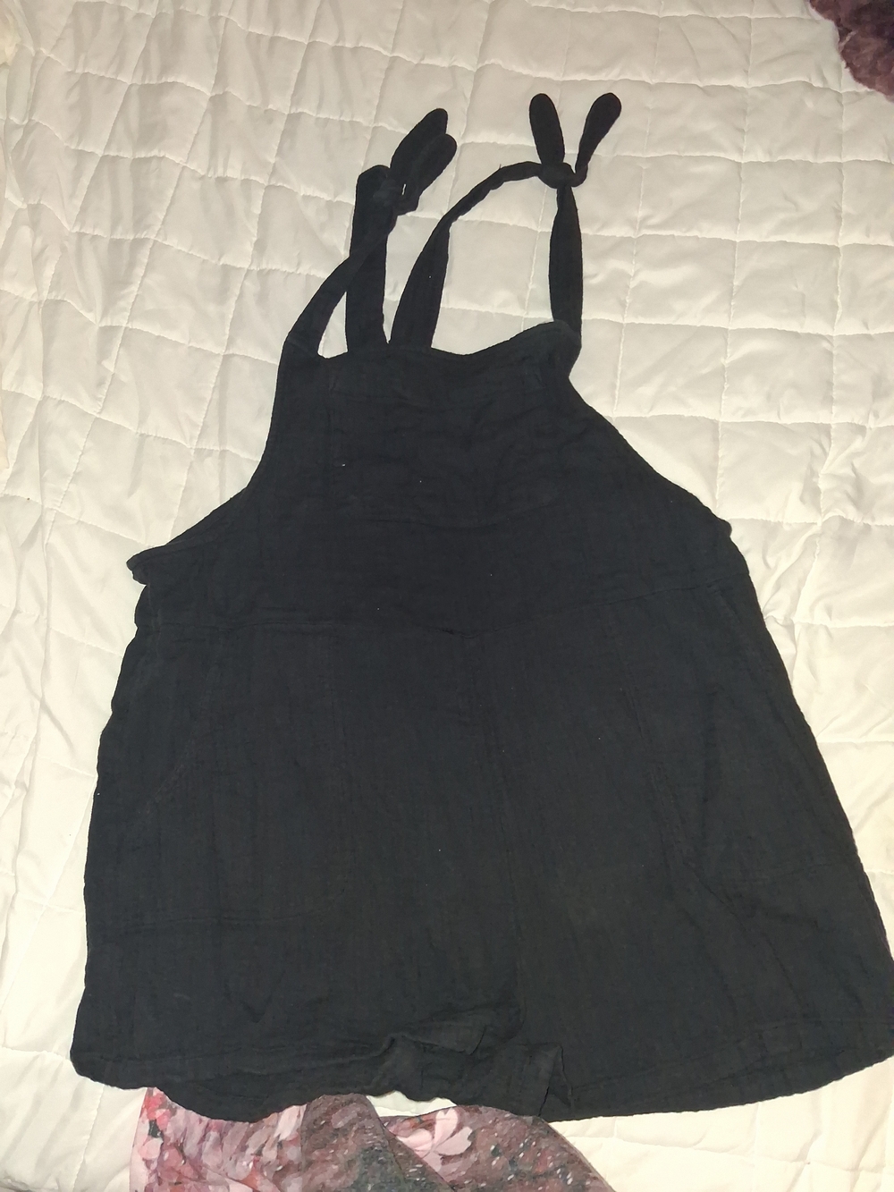 SO Black Tie-Shoulder Romper